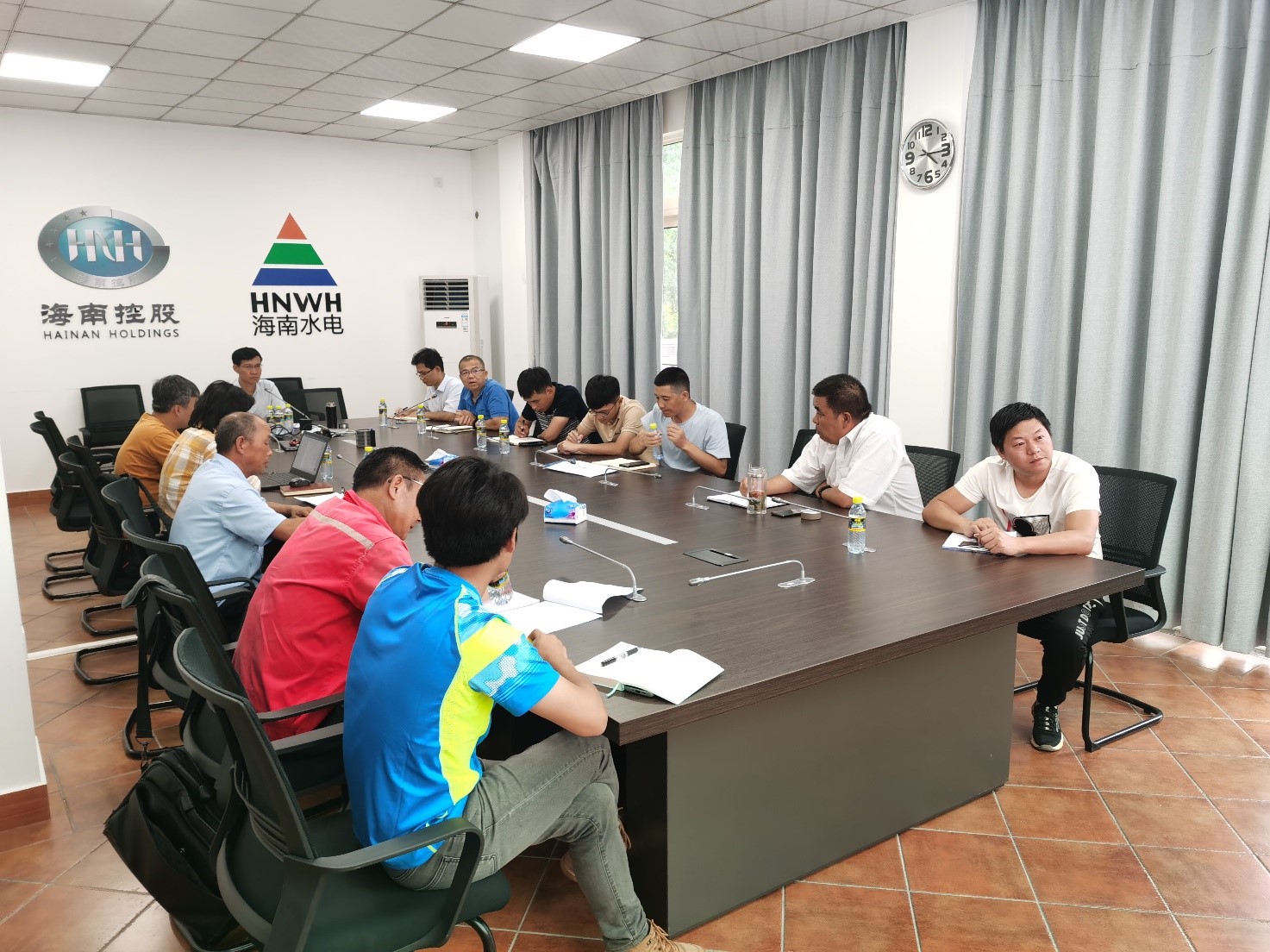 天角潭建管部組織召開的第三方安全檢查問題整改督促落實會。