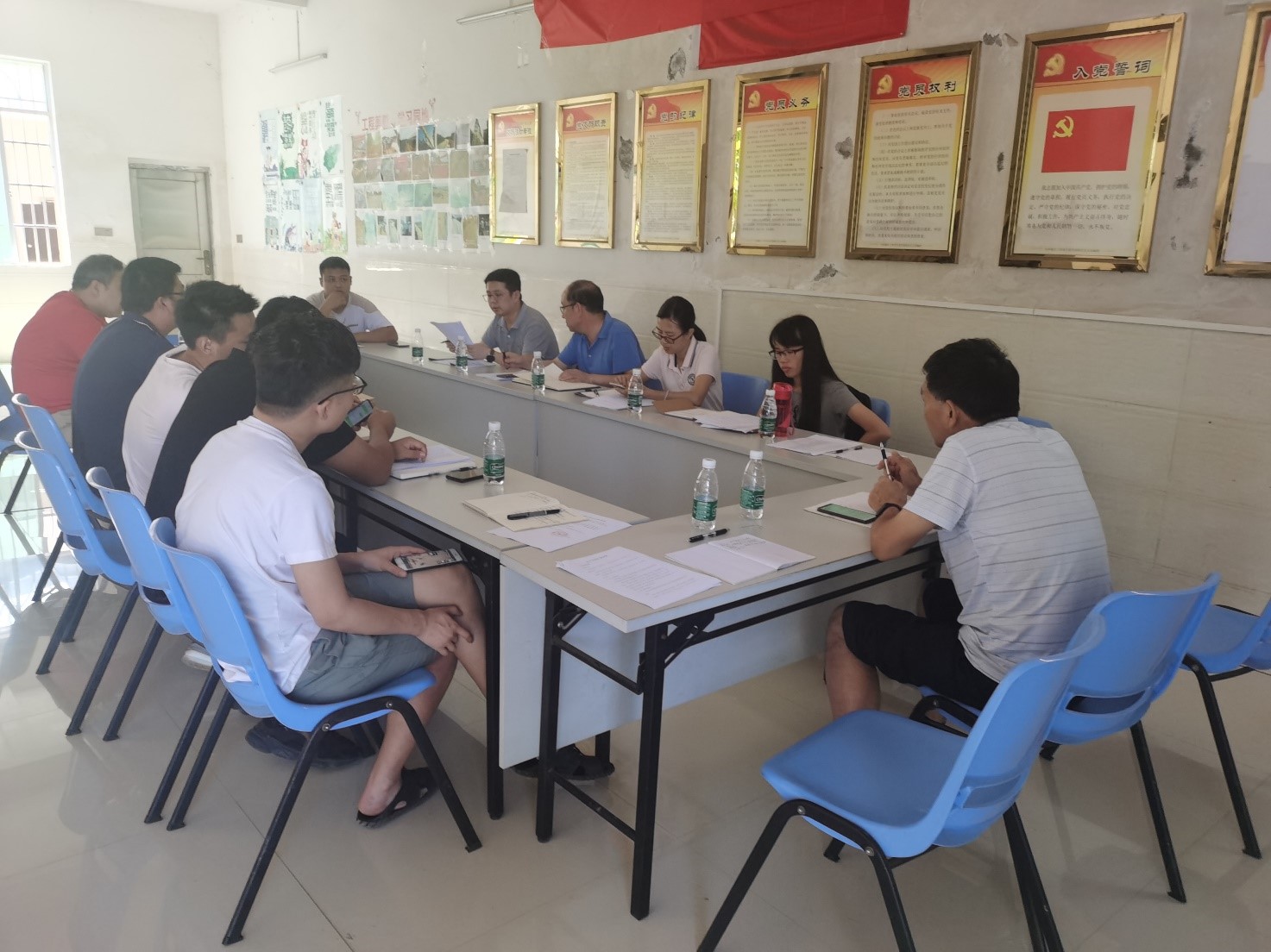 水電集團财務總監蔡夏琳到紅嶺灌區工程黃竹片區召開完工結算工作推進會。