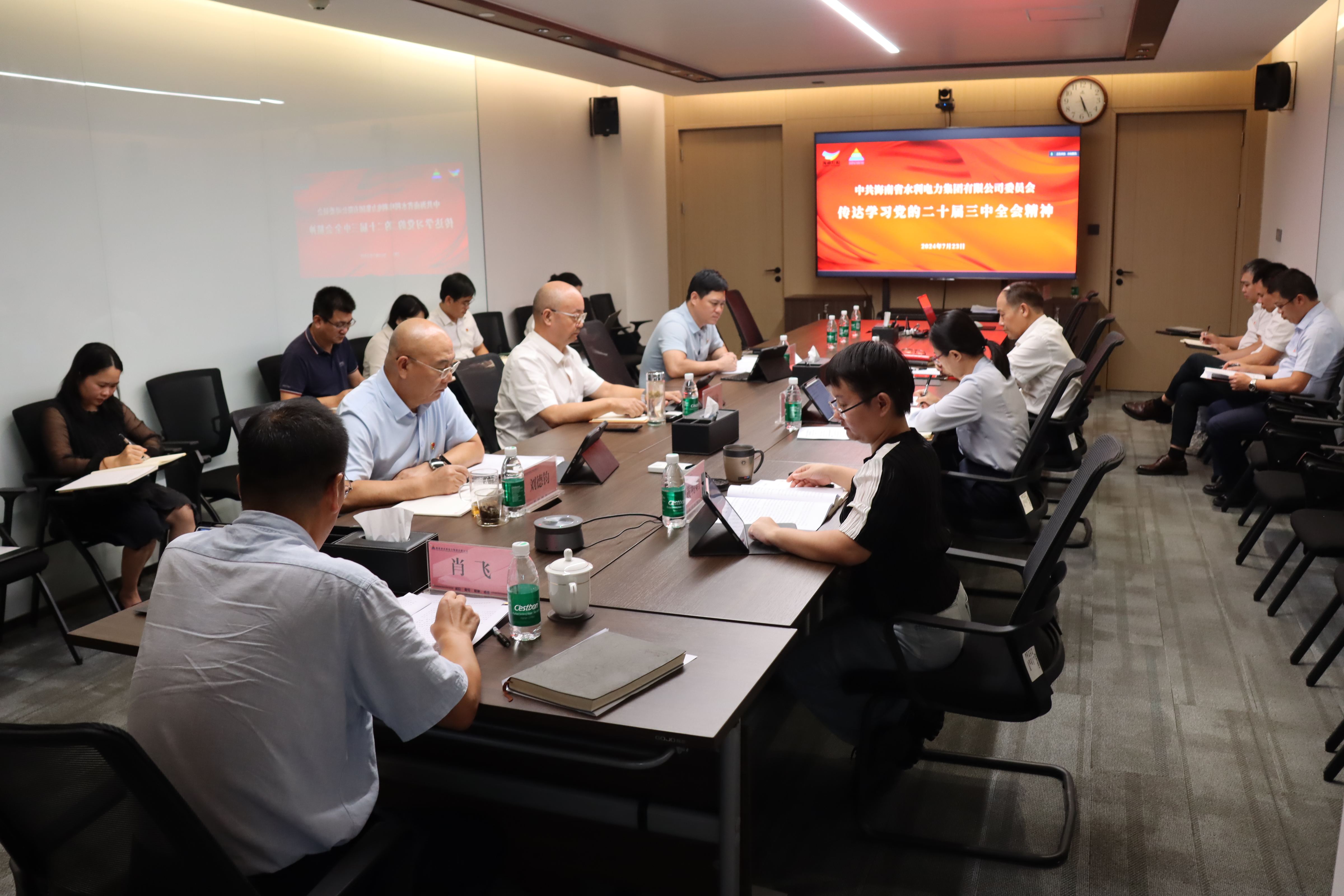 水電集團傳達學習貫徹黨的二十屆三中全會精神